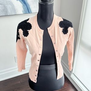 Karen Millen Lace Cutout Cardigan